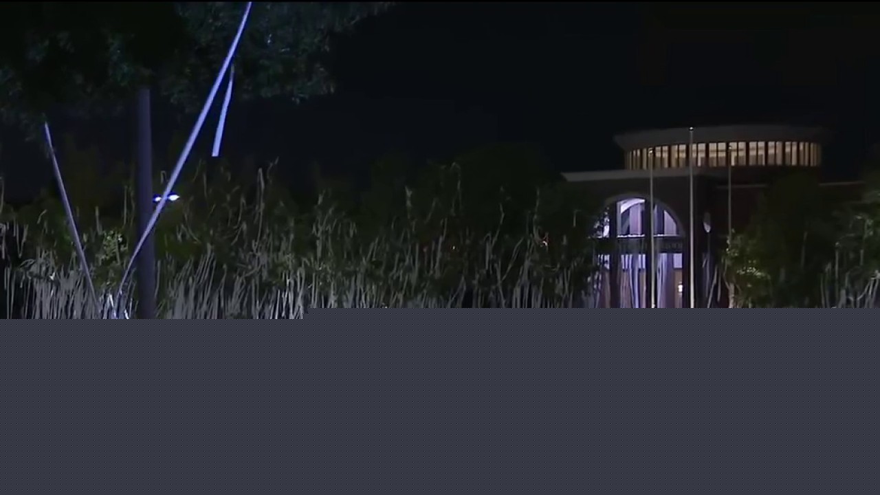 Marietta High School seniors covered the campus with an estimated 1,000 rolls of toilet paper to celebrate the first day of school.