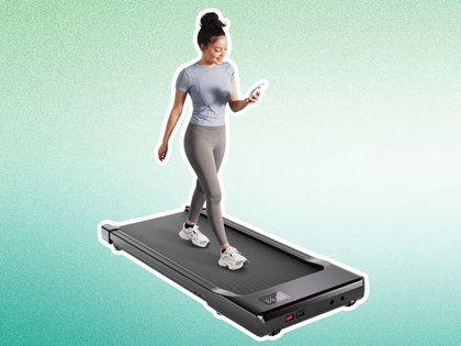This walking pad is marked down to only $90, and shoppers say it’s “perfect for my desk job”