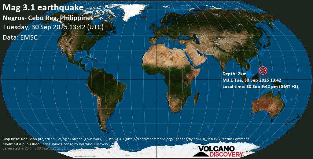 Strong Quake Shakes Philippines’ Visayas Region, No Tsunami Warning Issued
