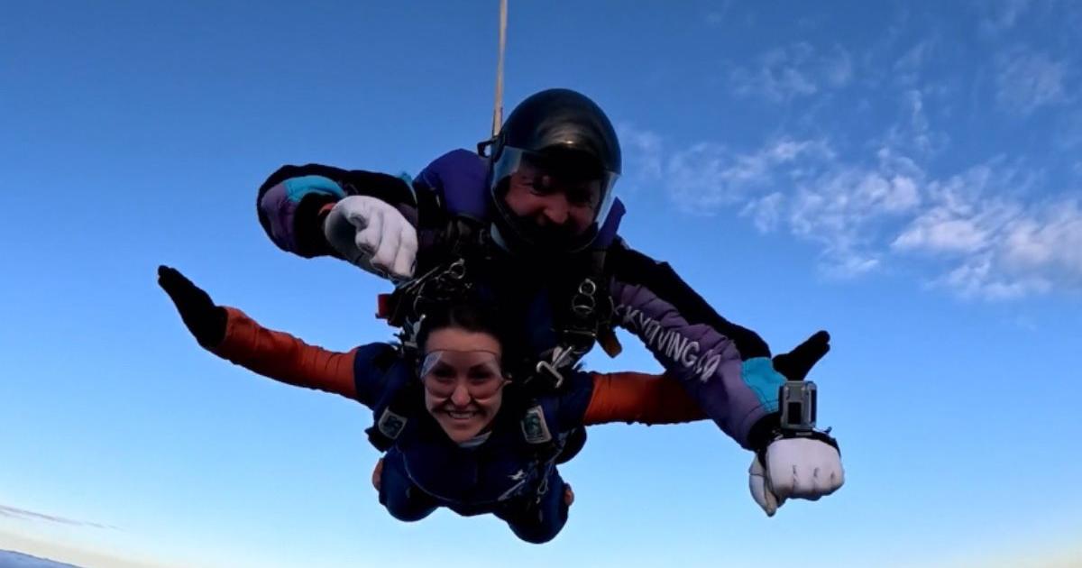 Colchester headteacher completes skydive raising money for new school gazebo