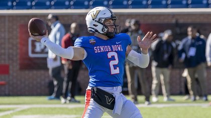 Vanderbilt star Diego Pavia vows to ‘die for’ any team that drafts him at Senior Bowl