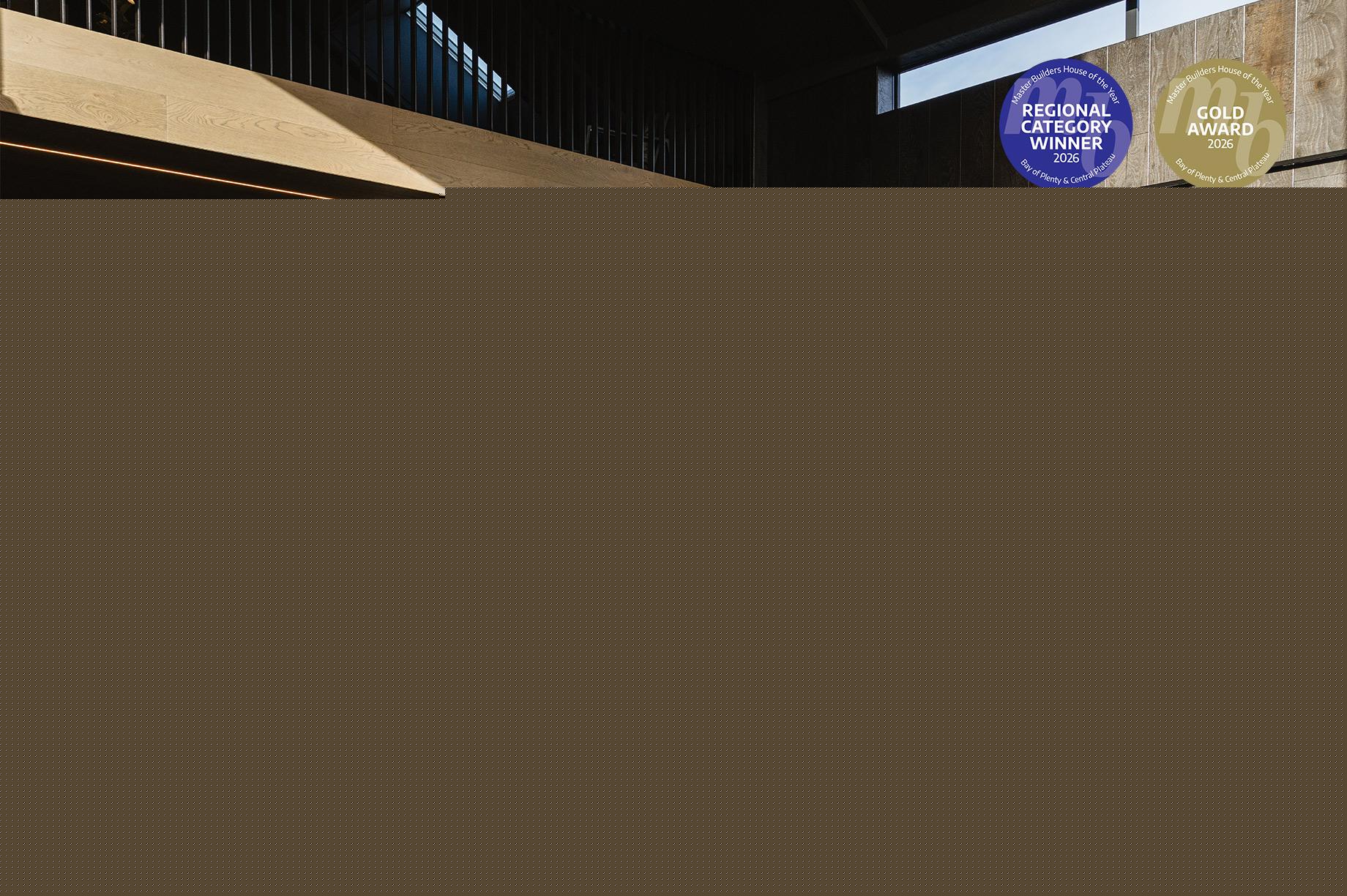 Design Builders Taupō showhome wins Gold and category title at 2026 Master Builders House of the Year Awards