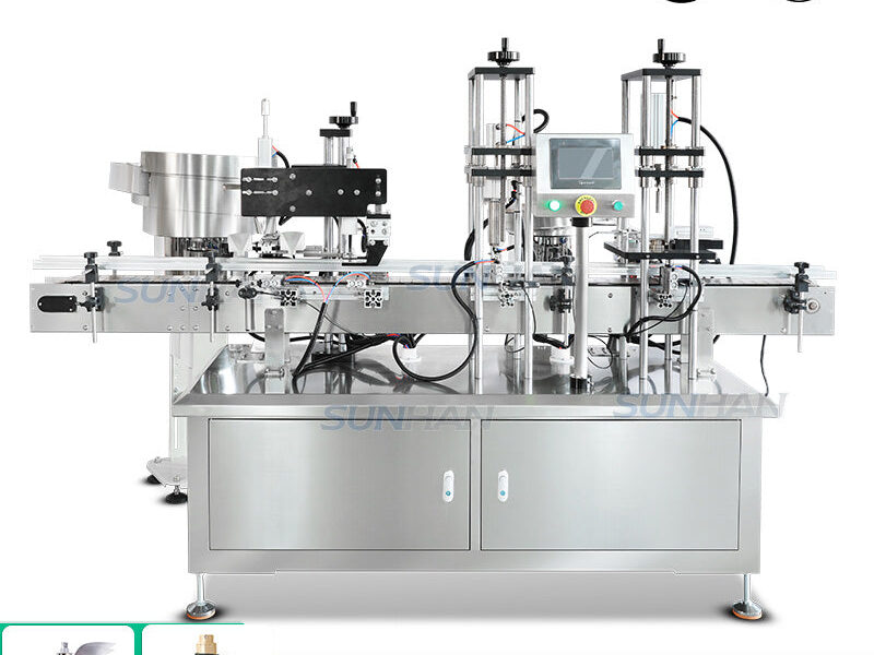 Perfume Bottle Crimping Machine Automatic Collar Ring and Spray Cap Pressing Solution