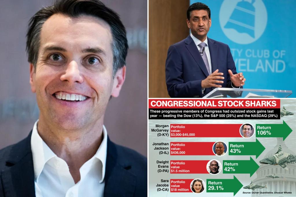 Trading places: Some progressive lawmakers who push for stock bans are the real wolves of Wall Street