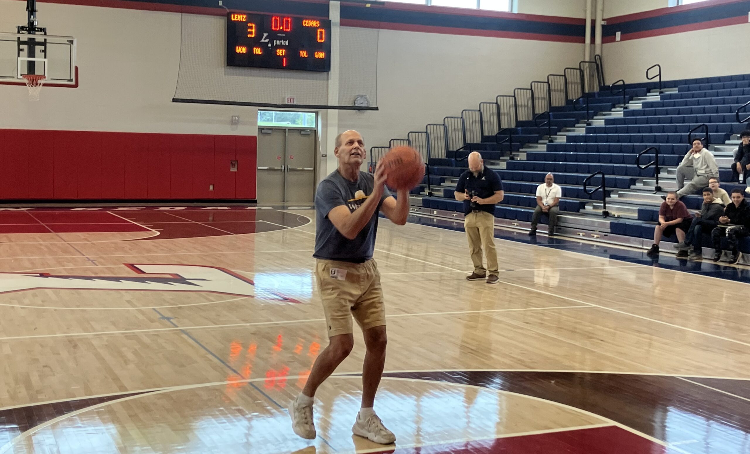 Lebanon Cedar basketball legend sinks 80 free throws on his 80th birthday