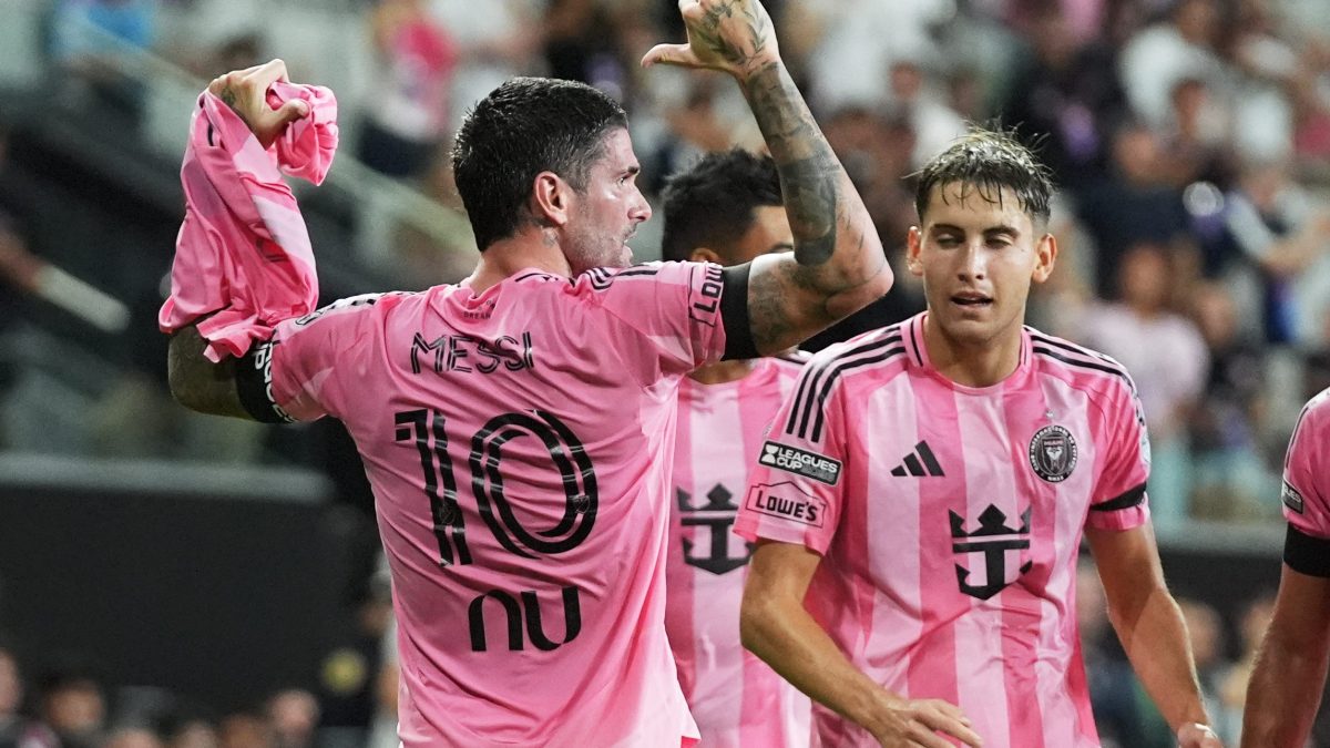 De Paul se vistió de Messi como homenaje por la muerte de su padre y dedicó el gol en la derrota de Inter Miami