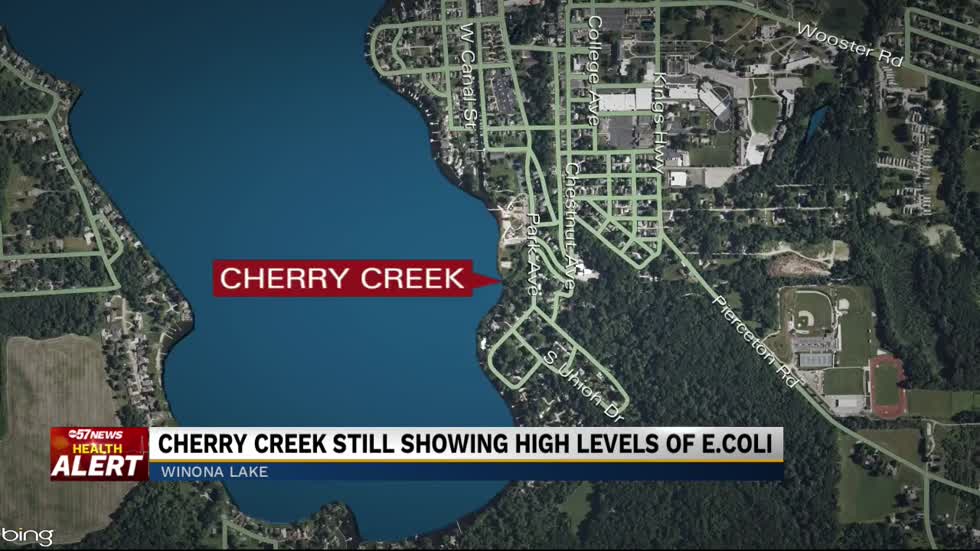 Update on pollution of E. Coli in Cherry Creek