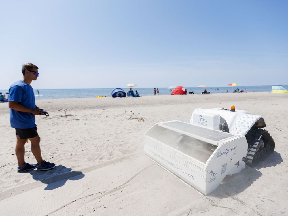 Beach-cleaning robot to comb Port Burwell shoreline for litter