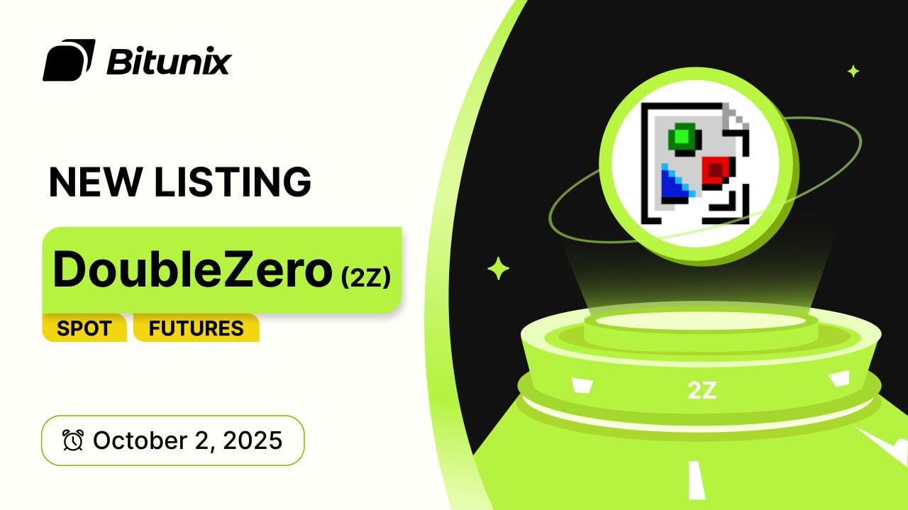 DoubleZero Coin (2Z) Now Listed on Bitunix Exchange Spot & Futures