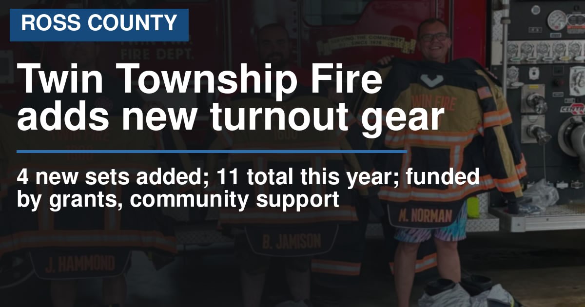 Twin Township Fire adds new turnout gear, half of department now outfitted