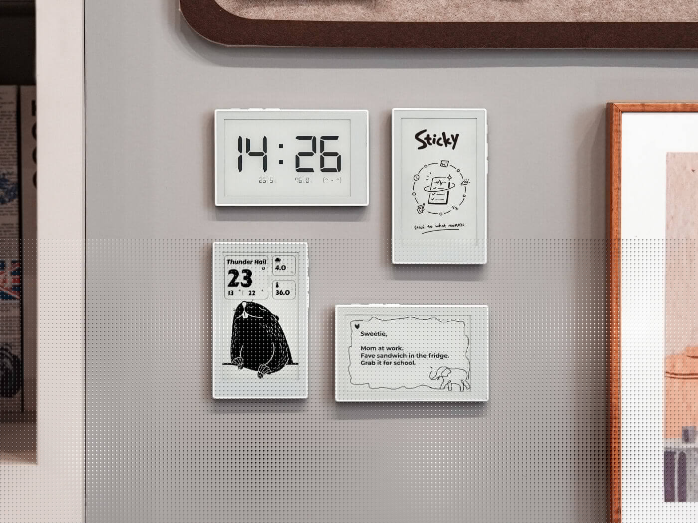 reTerminal Sticky is a tiny E INK, AI-powered magnetic display