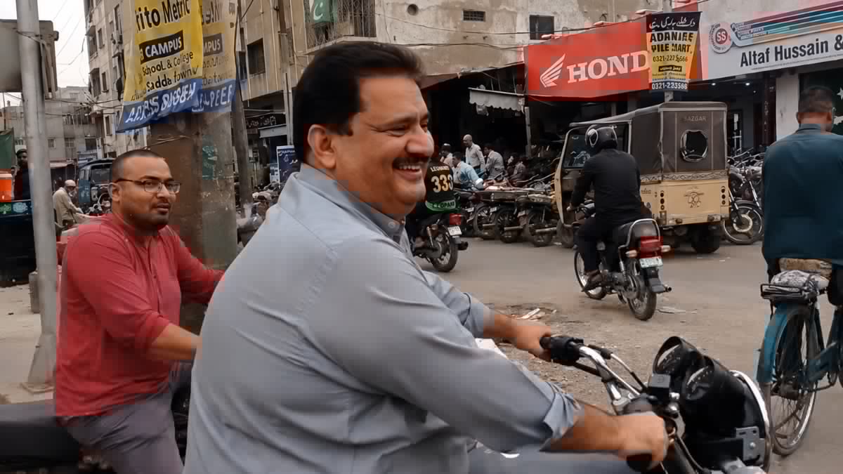MNA Nabil Gabol Goes Viral Riding a Motorcycle Without Helmet