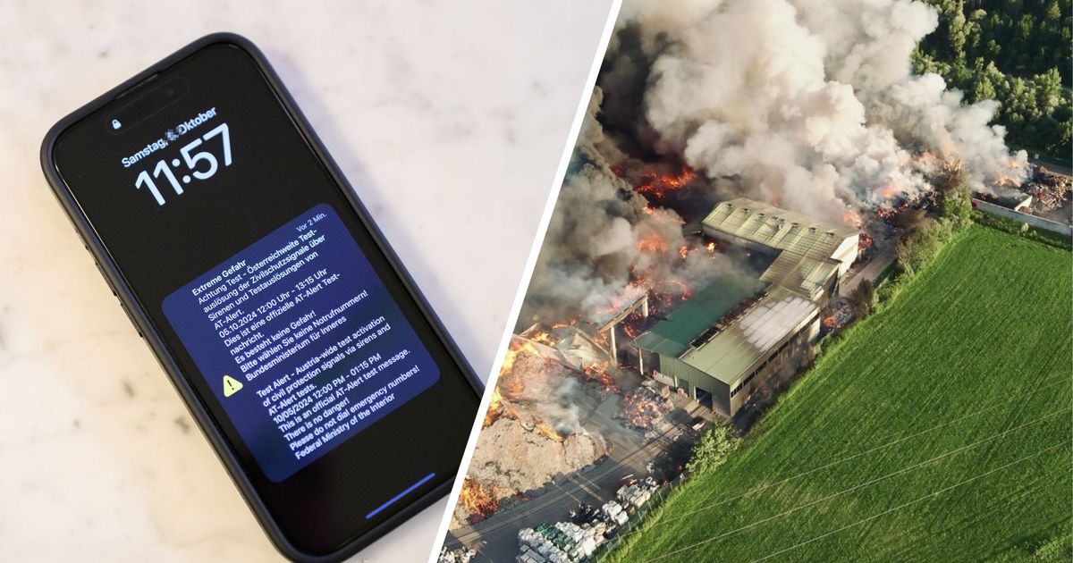 Großbrände, Rauchwolken und Muren: Handy-Alarm wurde am häufigsten in Tirol ausgelöst