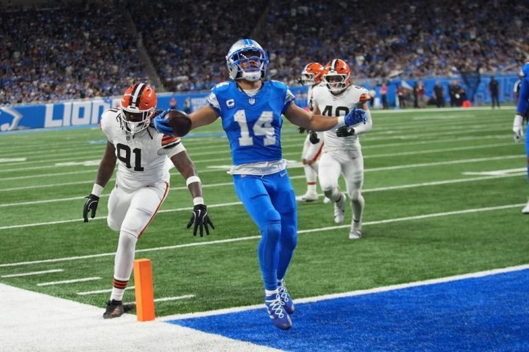 Monday Sports – Lions beat Browns 34-10, back in first place in NFC North