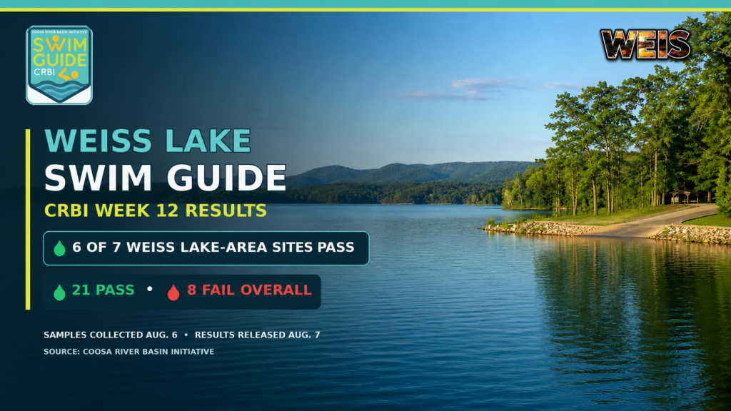 Six Weiss Lake-Area Sites Pass CRBI Testing; Terrapin Creek Fails