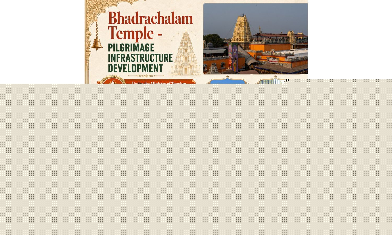 Bhadrachalam Set for Major Pilgrim Infra Boost under PRASHAD Scheme
