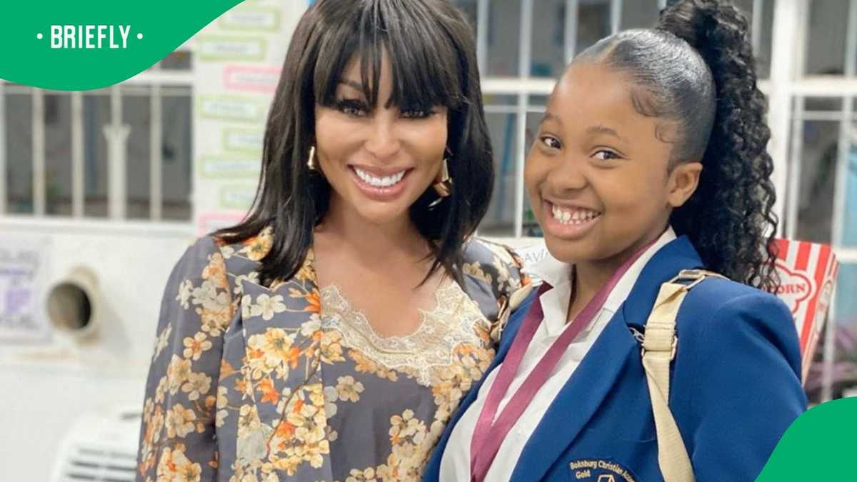 Photo: Khanyi Mbau and daughter Khanukani trend following Mandla Mthembu's death