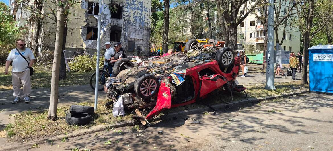 ‘A clear violation’: Guterres deplores deadliest attack on Kyiv this year