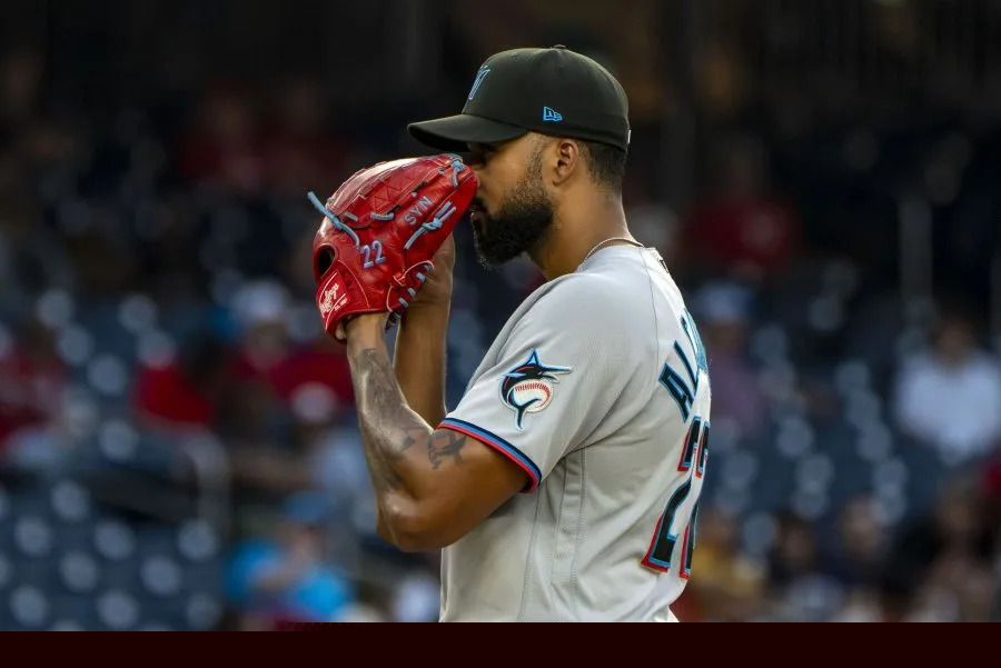 Record-setting Sandy Alcantara aces Phillies to push Marlins to .500