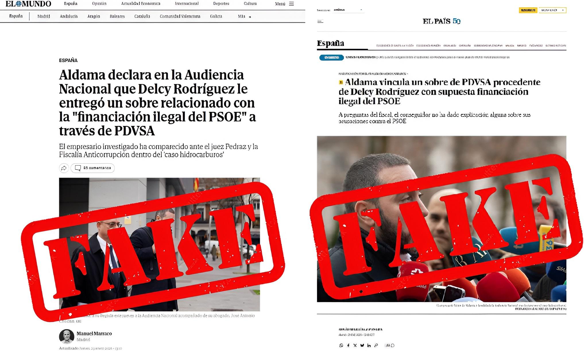 Gobierno venezolano denuncia noticias falsas de medios españoles contra la presidenta encargada Delcy Rodríguez