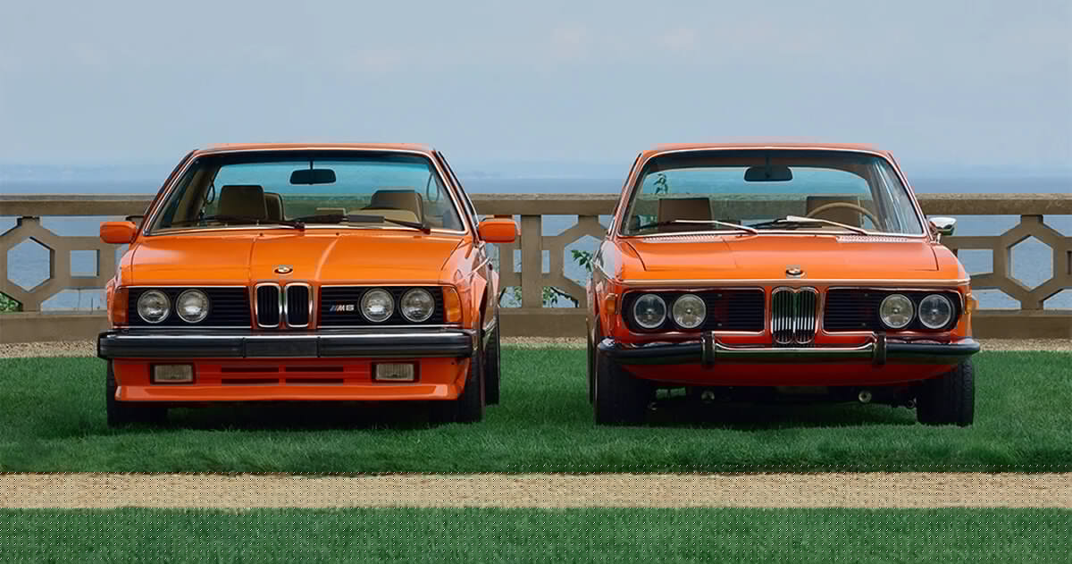 ronnie fieg rebuilds two classic BMWs in archival inka orange to celebrate 15 years of KITH