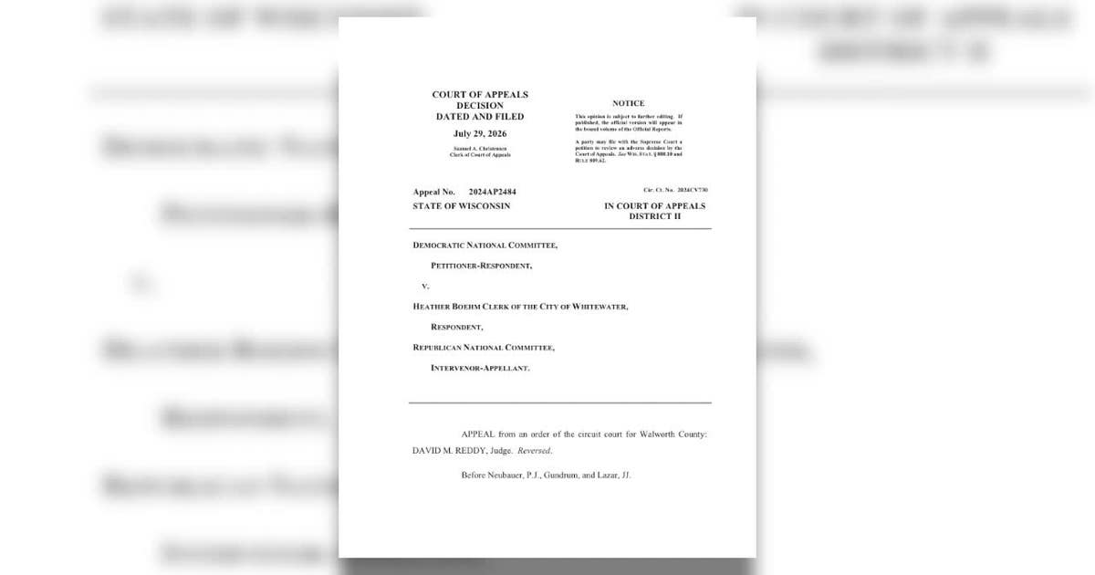Wisconsin appeals court election lines ruling could impact future