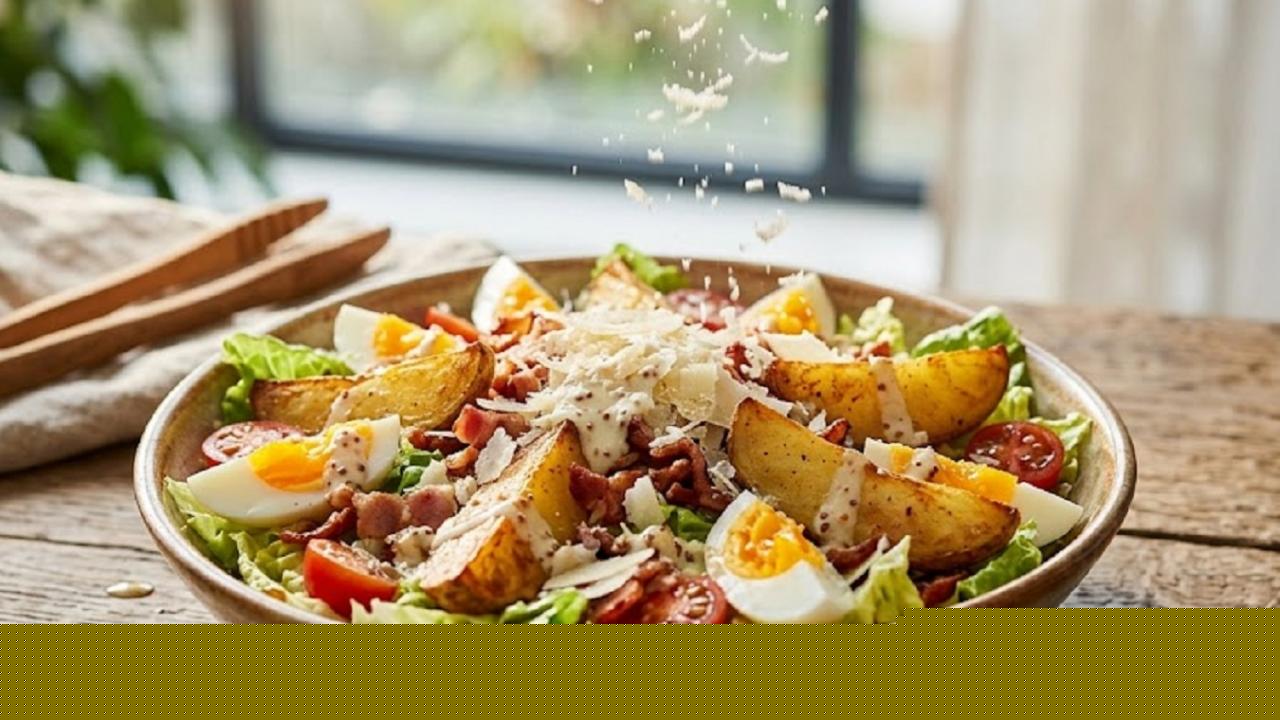 Patata salad: a hearty alternative to classic Caesar with hot potatoes