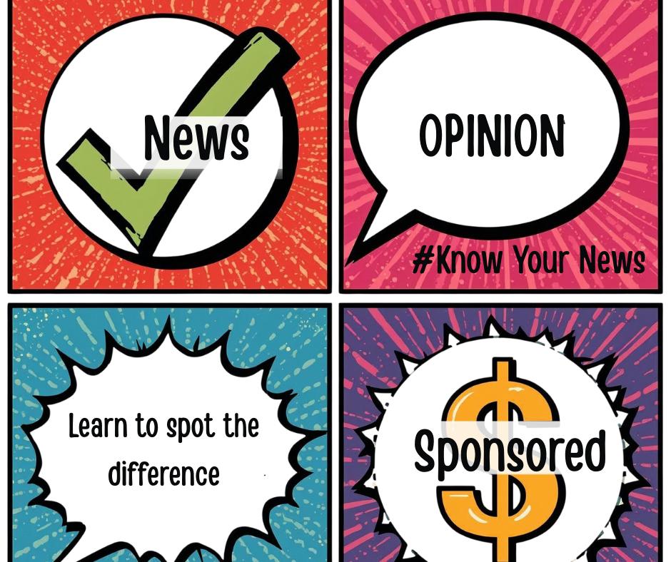 What’s the difference between news, opinion and sponsored content?