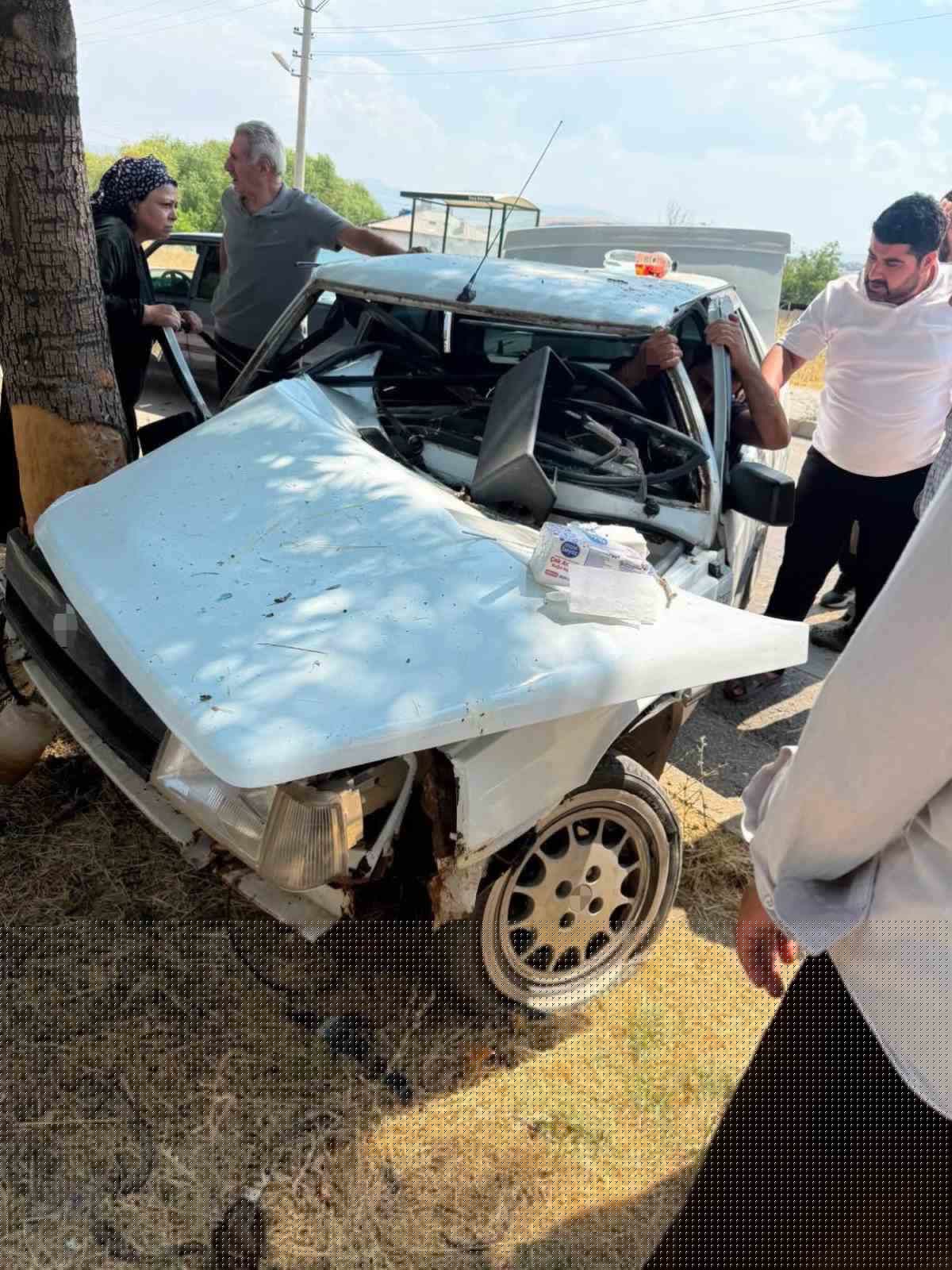 Elazığ'da Otomobil Ağaca Çarptı: 1 Yaralı