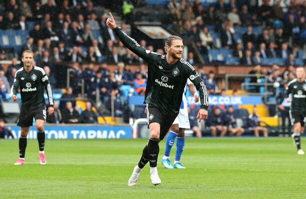 Celtic new bhoy Kasper Hogh fires hat-trick in Kilmarnock rout