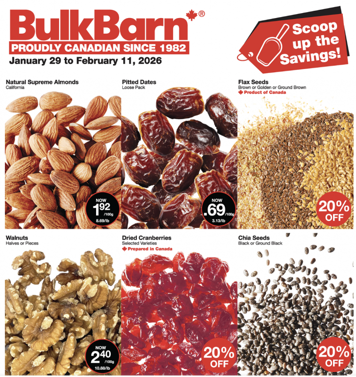 Bulk Barn Canada Flyer Deals: Save 20% off Select Items