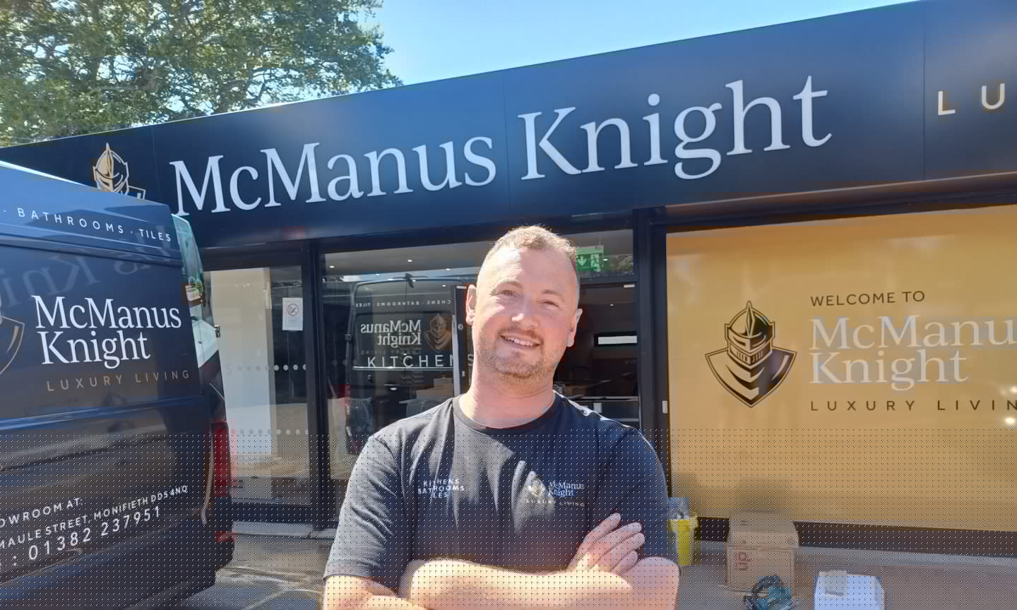 Monifieth man goes from working out of a van to opening high-end Dundee showroom