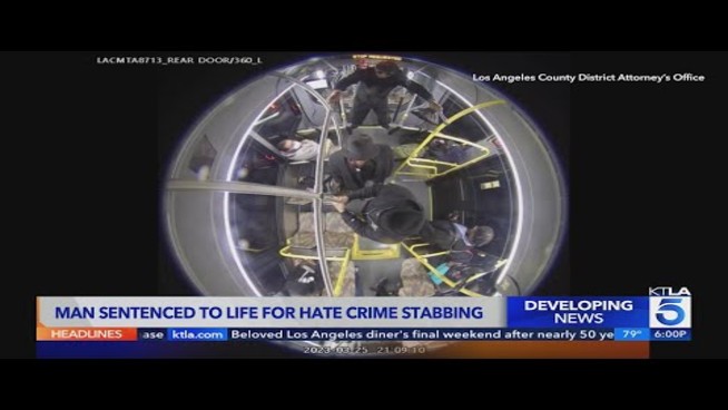 Man Gets Life in Prison for Hate Crime Stabbing on L.A. Metro Bus