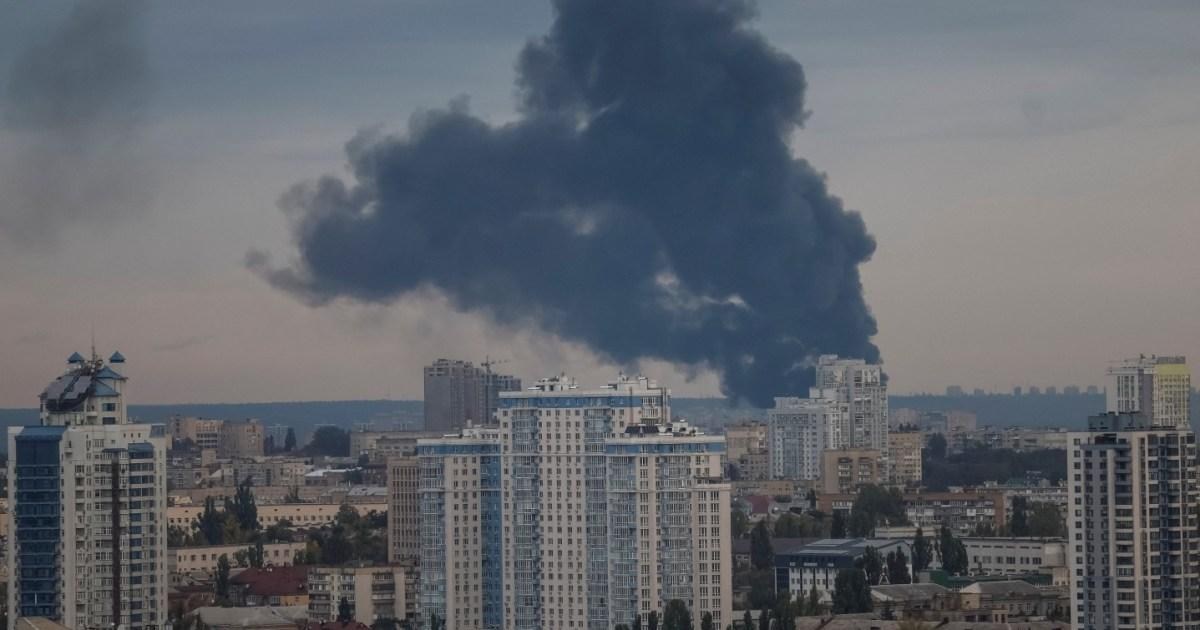 ‘Massive’ drone strike on Kyiv kills four as Poland scrambles jets