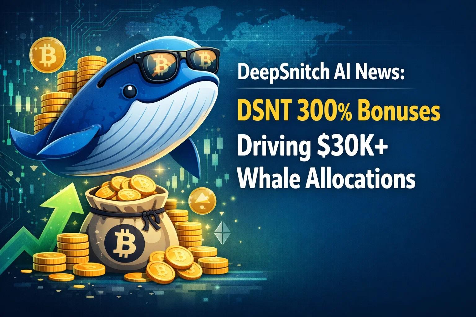 DeepSnitch AI News: $DSNT 300% Bonuses Driving $30K+ Whale Allocations, XRP Shows Signs of Breakout While BTC Remains Muted