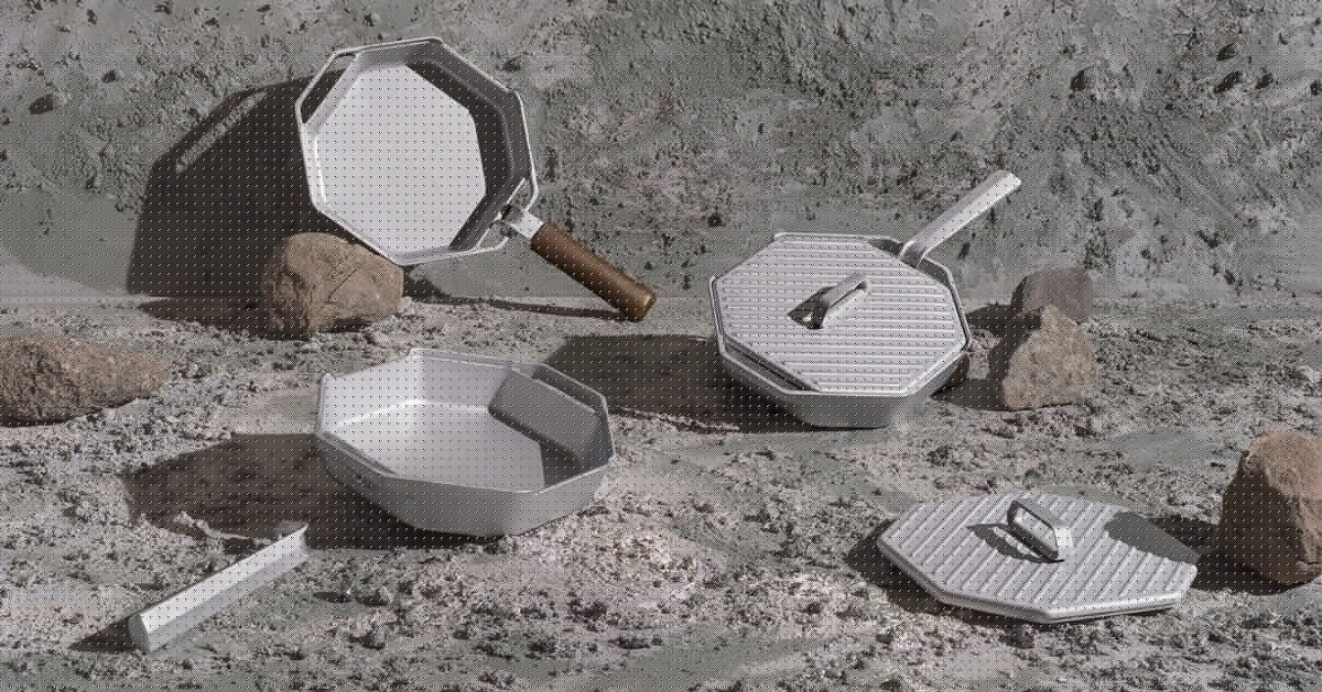 ADDI rethinks sauté pan’s geometry through octagonal raw aluminum form designed to last