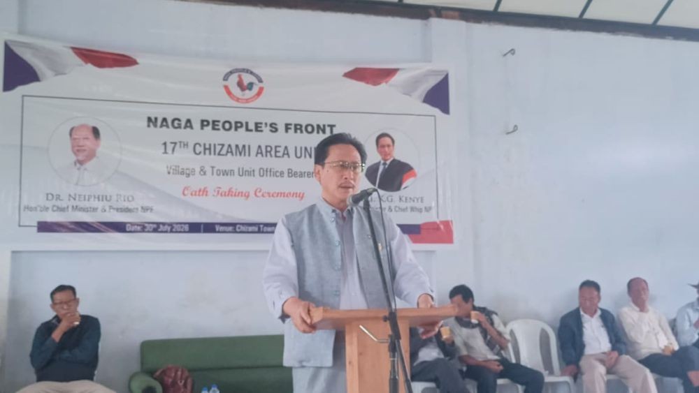 NPF Chizami unit oath-taking held;  Minister Kenye urges for Naga unity