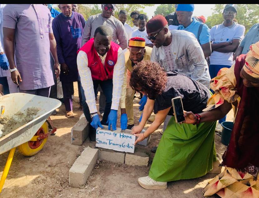 Minister Badjie lays foundation for Stories of Hope Skills Centre in Kiang