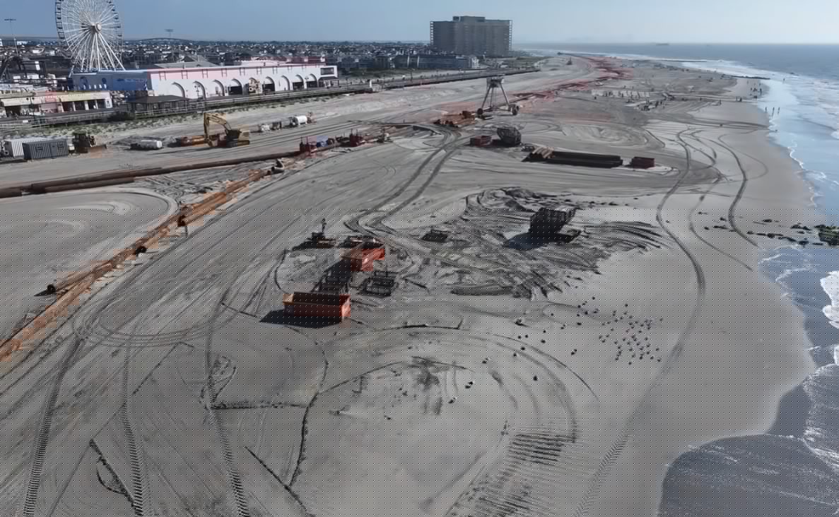 Ocean City beach nourishment VIDEO: Sand pumping operations move forward