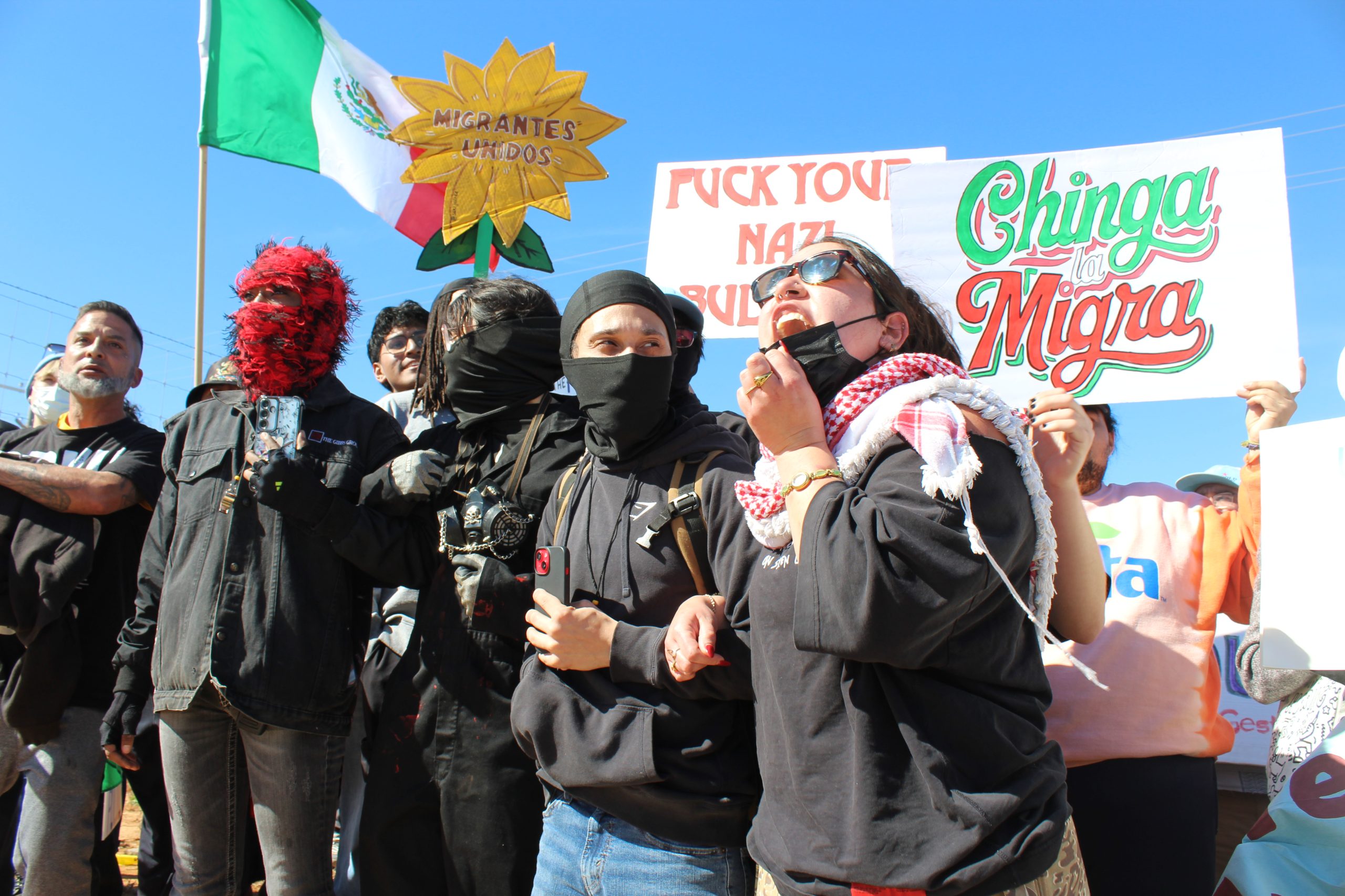 Everything we saw at the protest at the immigrant detention center in Dilley