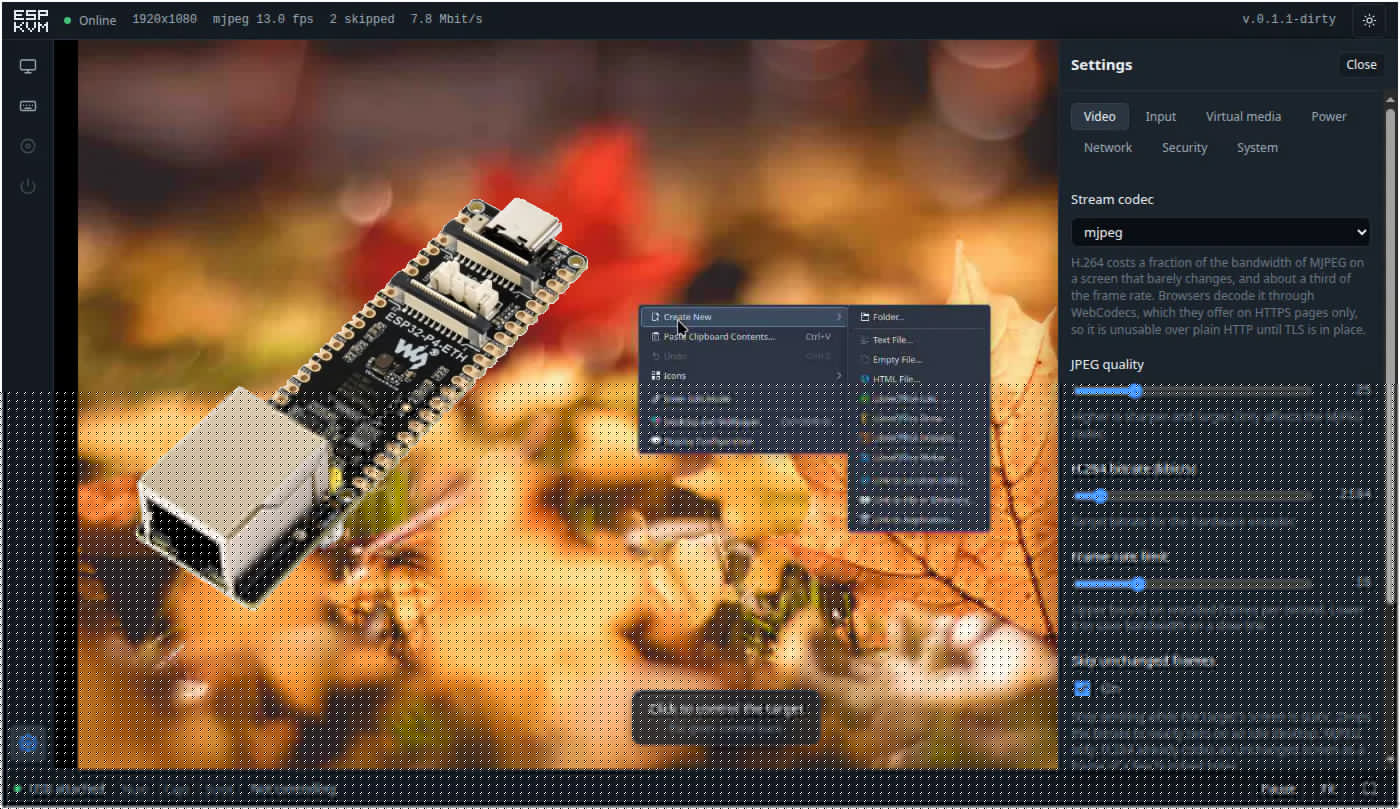 Comment on ESP-KVM – An open-source IP KVM solution based on ESP32-P4 RISC-V MCU by Jean-Luc Aufranc (CNXSoft)