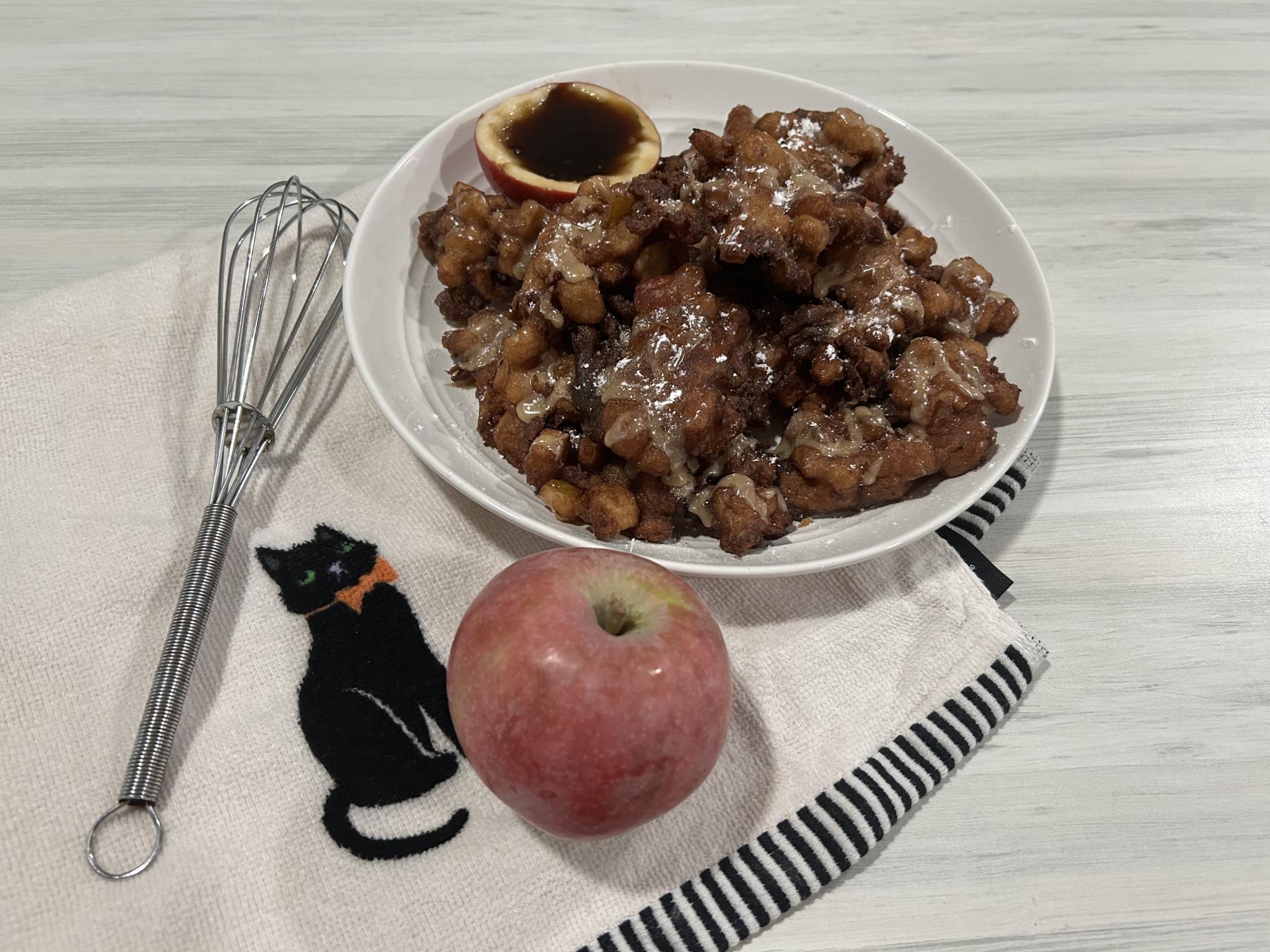 Autumnal air, a chaotic kitchen and an abundance of apple fritters.