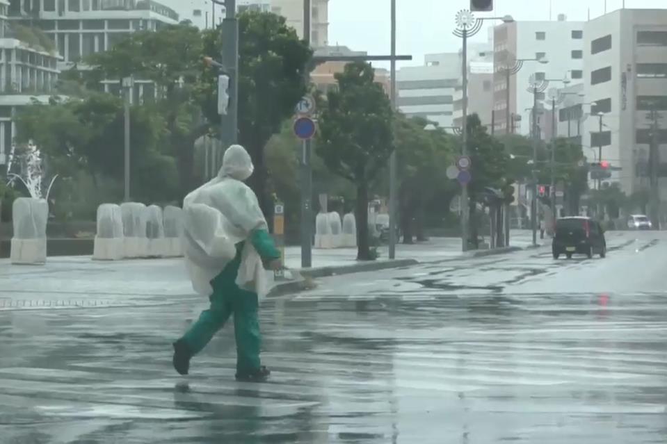 Airport closes in Okinawa as Typhoon Dolphin hits parts of southern Japan