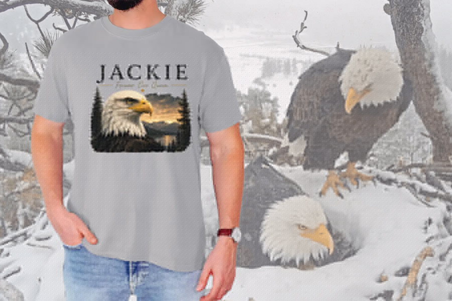 Jackie the Bald Eagle Is Being Memorialized With a Slew of Fan-Made T-Shirts