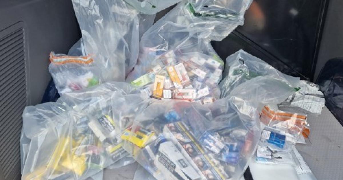 Police seize illegal vapes worth £2,600 from four shops