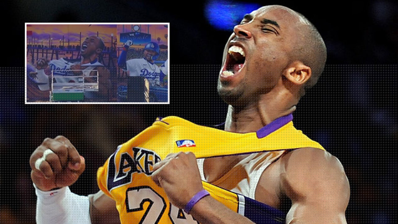 Kobe Bryant honored in new Dodgers-themed mural in Redondo Beach