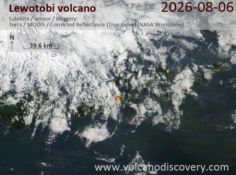 Lewotobi Volcano Volcanic Ash Advisory: VA TO FL090 LAST REP FM GND MOV W AT 06/0047Z to 9000 ft (2700 m)