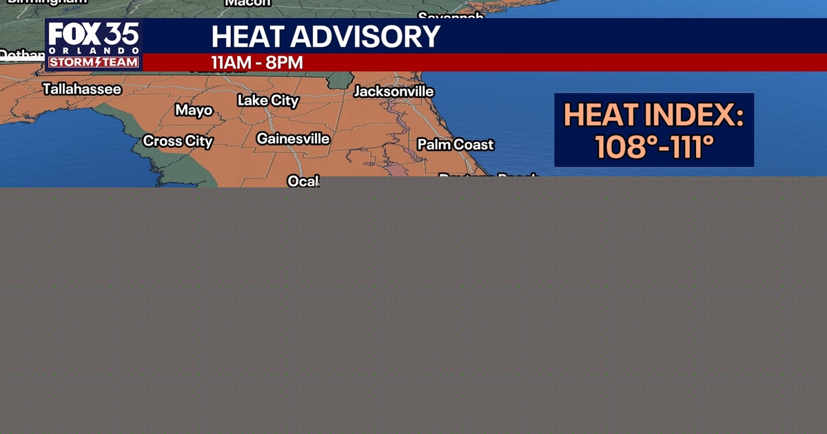 Orlando weather: Heat advisory, lower rain chances for Central Florida