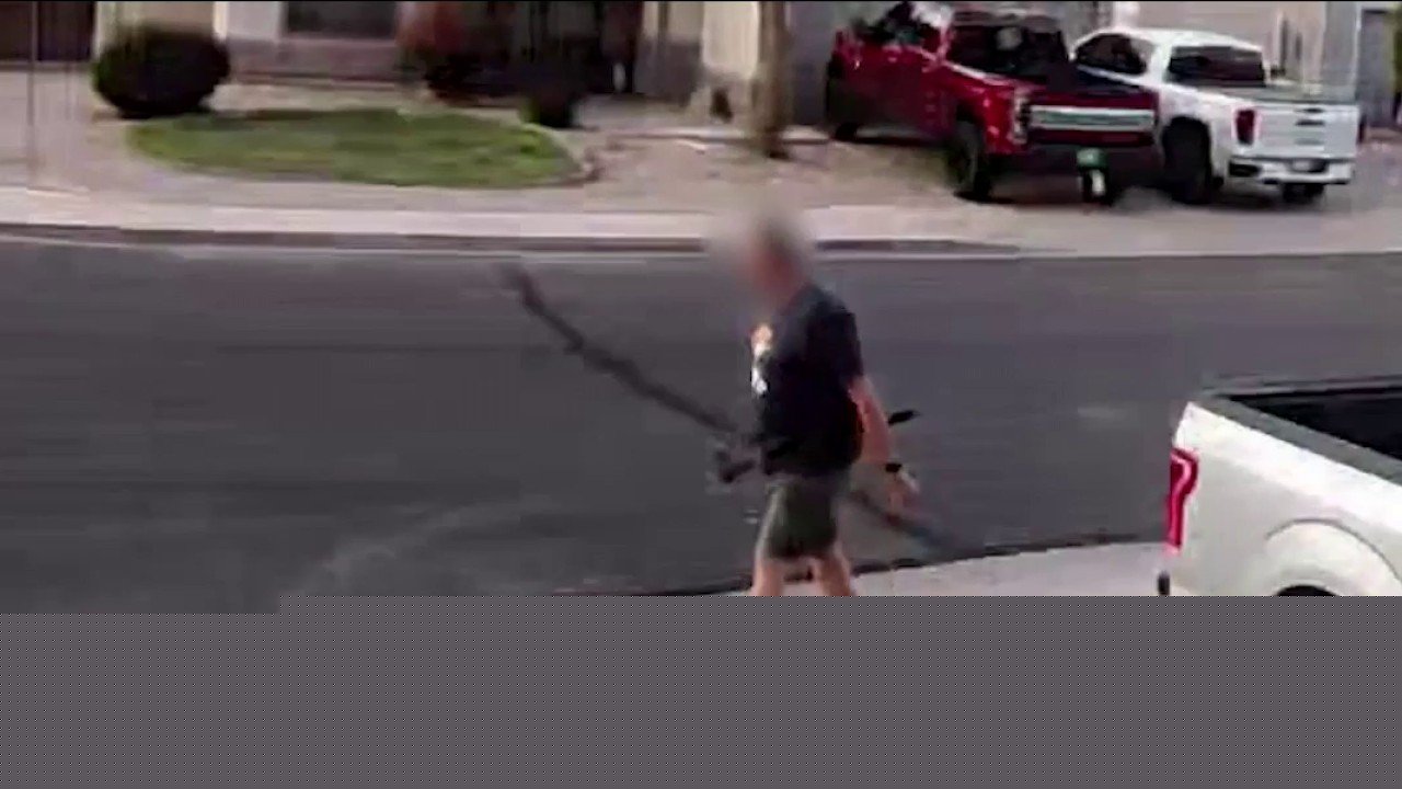 Witnesses say ax-wielding suspect was assaulting his ex-wife, kids before police shot him