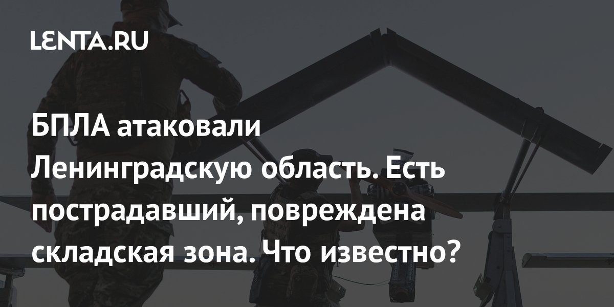 БПЛА атаковали Ленинградскую область. Есть пострадавший, повреждена складская зона. Что известно?